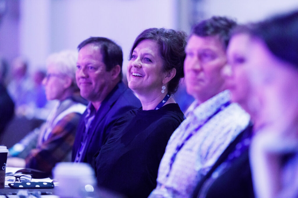 Conference Attendee Smiling