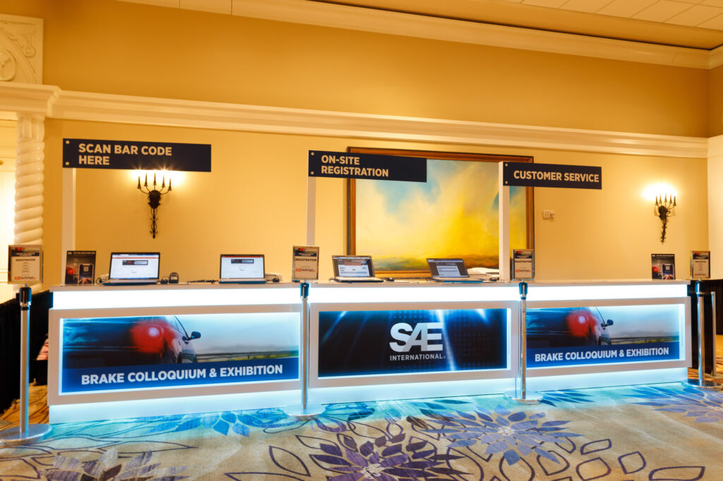 Registration Desks @ SAE International Conference - Dro Photography & Video Registration Desks @ SAE International Conference